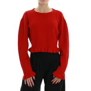 MAGLIA CROP ROSSO